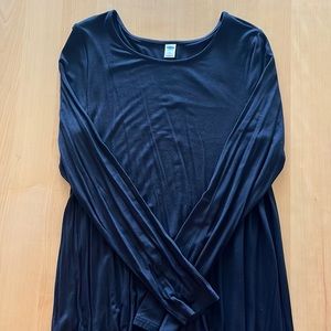 Old Navy black knit trapeze dress